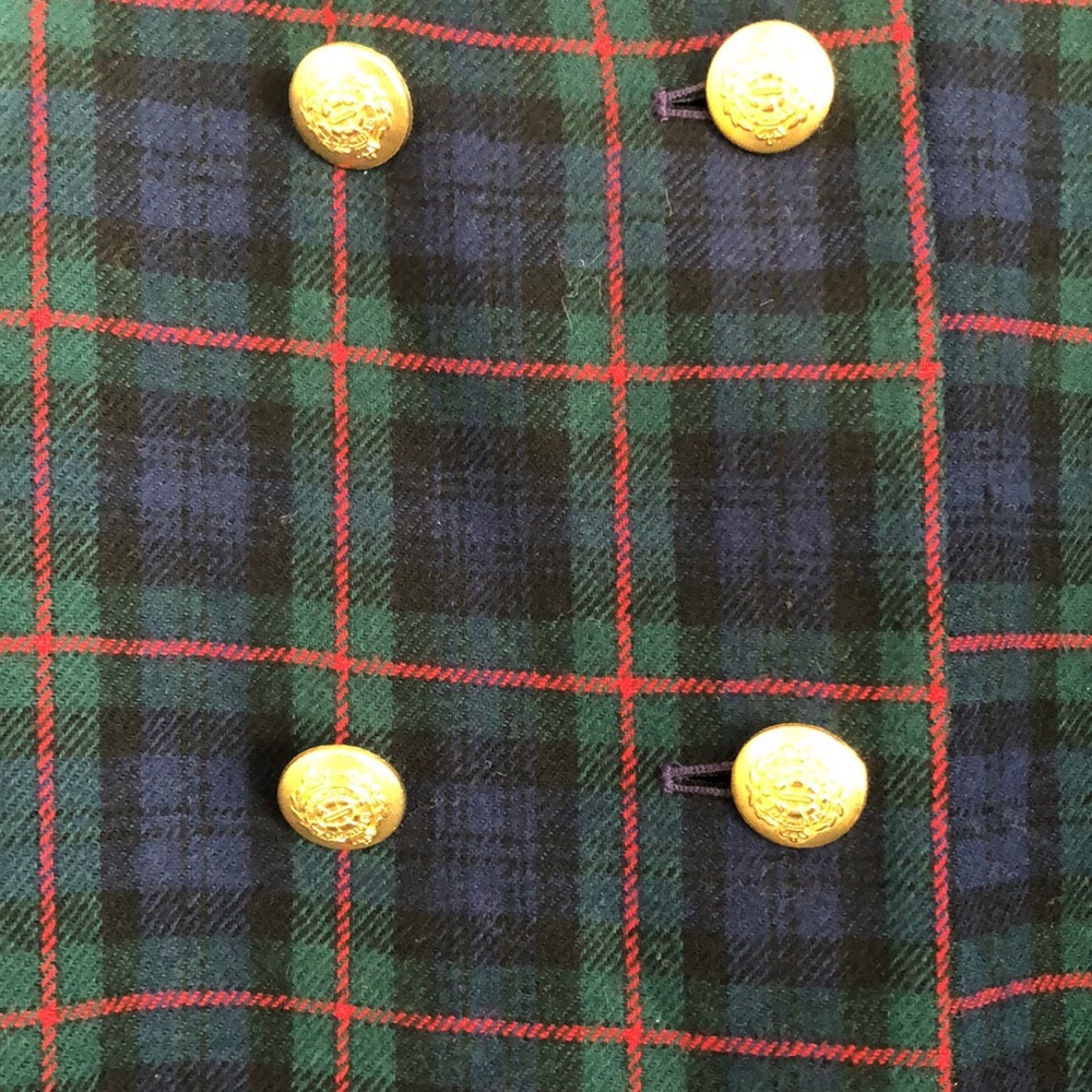 Vintage Pendleton Double Breasted Wool Plaid Jack… - image 3